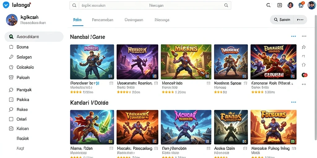 Berbagai pilihan olahraga yang dapat dimainkan.