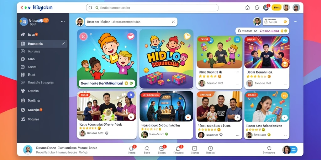 Komunitas aktif yang saling mendukung.